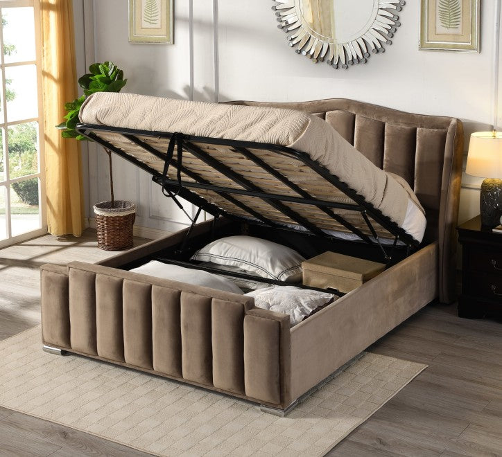 Clare Mink Gas lift Bed
