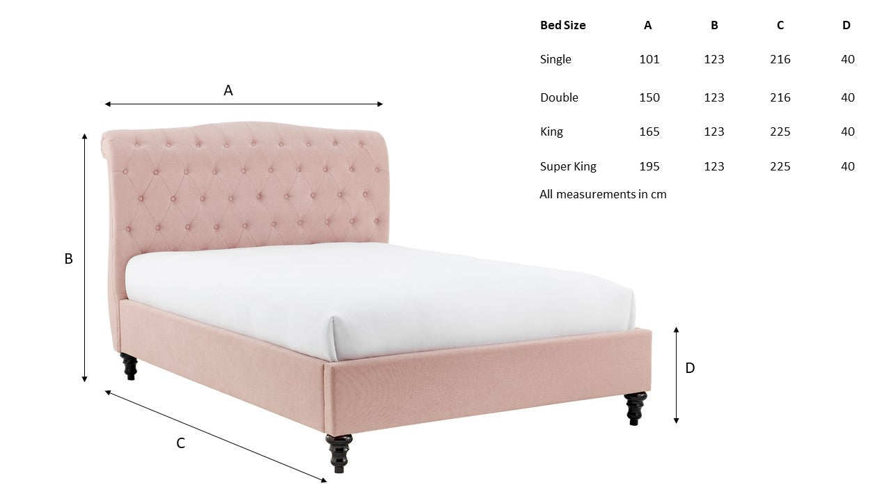 Rosa Pink bed