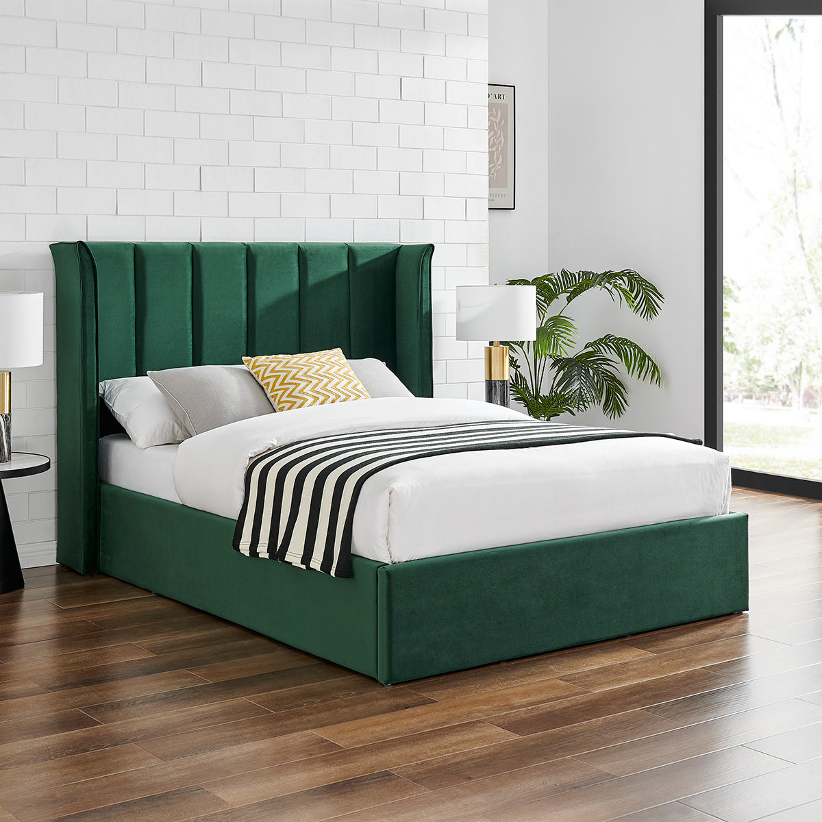 Polaris Emerald Green Storage Bed