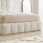 Starla Square Ivory Boucle Storage Bed