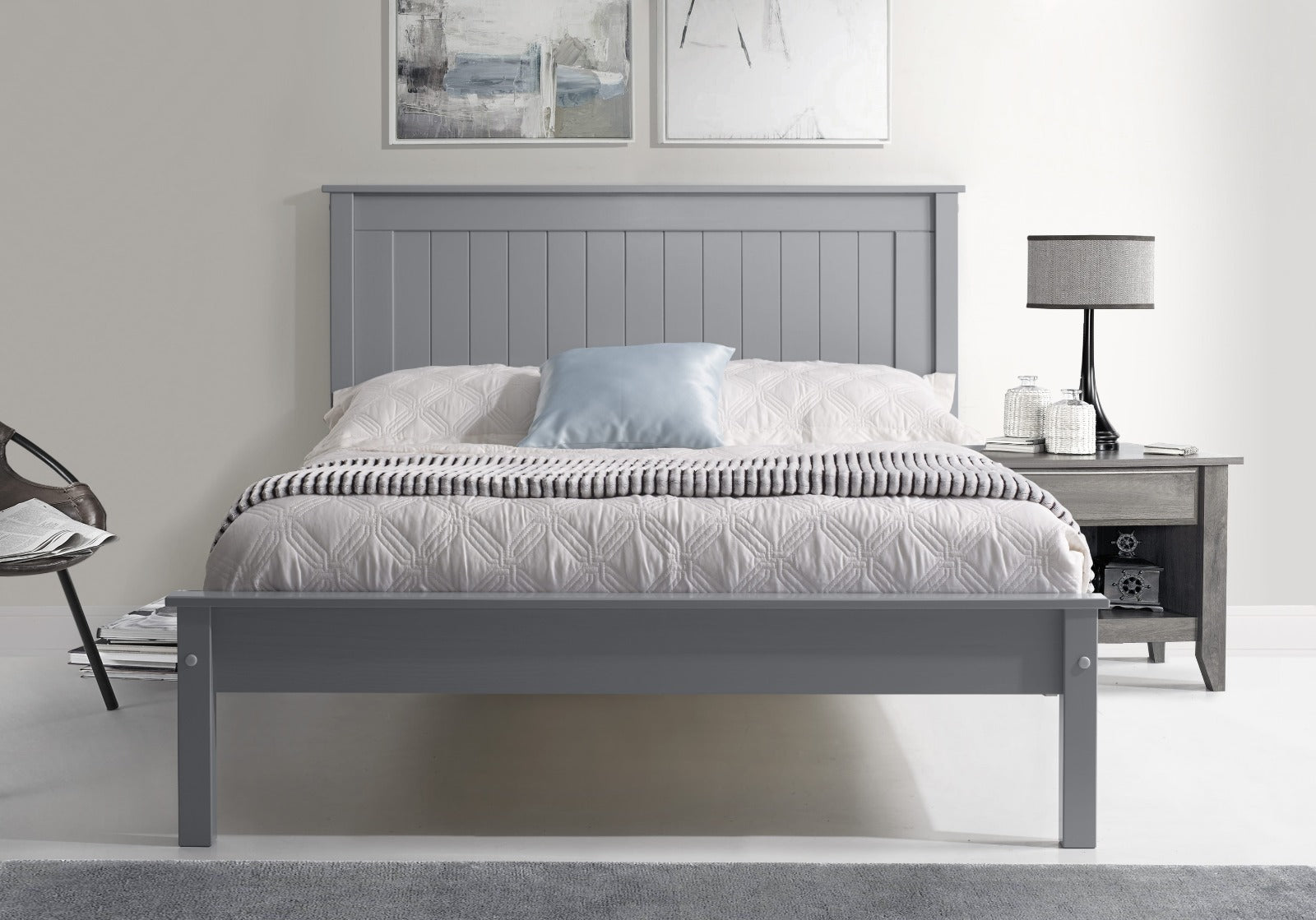 Taurus Grey L/F bed