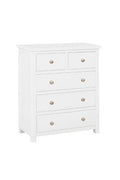 Whitney White 3 + 2 Drawer Chest