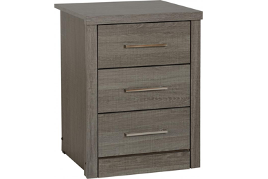 Lisbon 3 Drawer Bedside