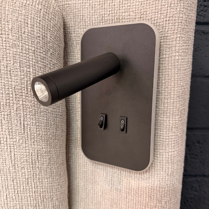 Ferro Storage Bed with built-in LED Lights (Gas-Lift)